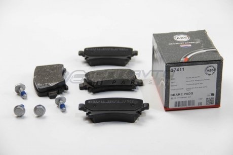 Гальмівні колодки задні Caddy III/Golf V/Audi A4 03- A.B.S. 37411