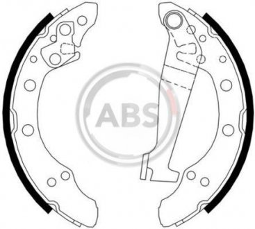 Колодки гальмівні 100/80/Cordoba/Fabia/Felicia/Fox/Ibiza/Lupo/Passat (76-15) A.B.S. 8778