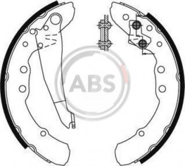 Колодки гальмівні задні Caddy II 95-04/Chery Amulet 03- A.B.S. 8921