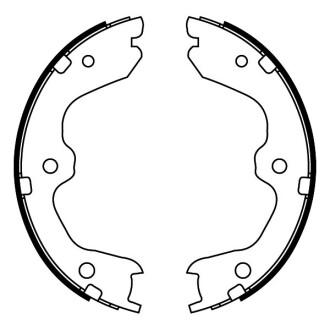 Гальмівні колодки, барабанні ABE C01067ABE
