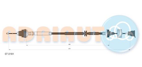 Тросик сцепления ADRIAUTO 07.0181