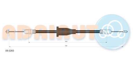 Трос зупиночних гальм ADRIAUTO 090263