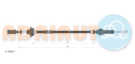 Трос акселератора ADRIAUTO 11.0362.1