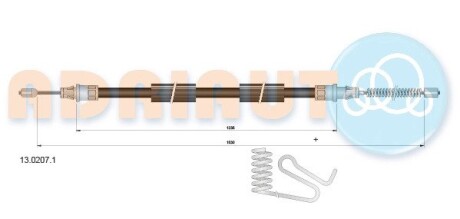 Трос ручного гальма ADRIAUTO 13.0207.1