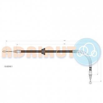 Трос ручного гальма ADRIAUTO 13.0216.1