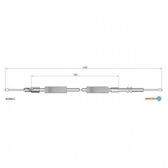 Трос ручного гальма ADRIAUTO 41.0201.1 (фото 1)