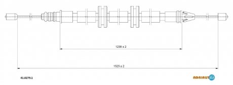Трос зупиночних гальм ADRIAUTO 4102791 (фото 1)
