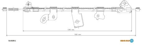 Трос зупиночних гальм ADRIAUTO 5202201