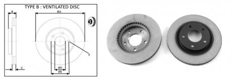 Диск тормозной пер (кратно2шт) NISSAN JUKE (F15) (10-) APPLUS APLUS 61713AP