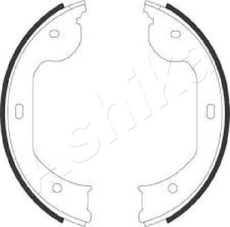 Колодки гальмівні барабанні (комплект 4 шт) ASHIKA 55-00-0104