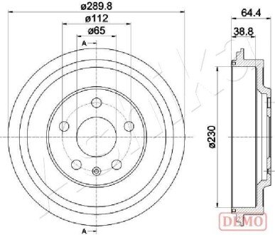 Барабан гальмівний ASHIKA 56000911C