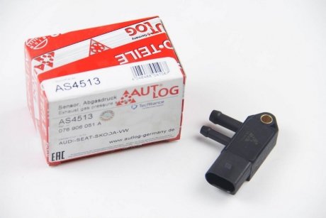 Датчик тиску вихлопних газів Caddy/Crafter/T5 (сажевого Фільтра) AUTLOG AS4513
