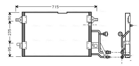 Радіатор кодиціонера AVA COOLING AI5116