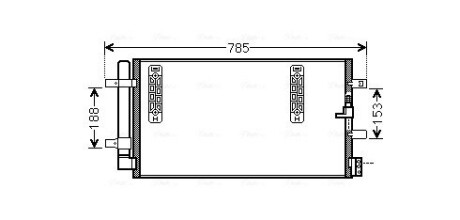 Радіатор кодиціонера AVA COOLING AIA5297D