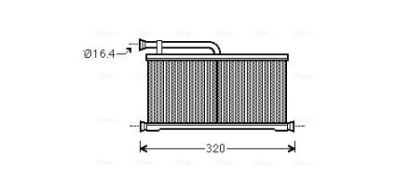 Радиатор отопителя салона AVA AVA COOLING AIA6397