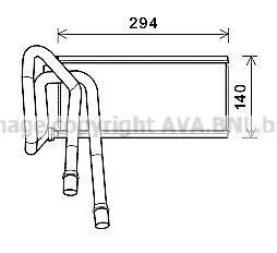 Радиатор отопителя салона Range Rover Sport 05>13 AVA COOLING AUA6226