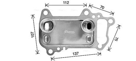 Охолоджувач оливи, моторна олива AVA COOLING BW3622