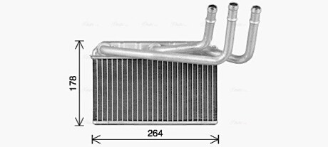 Радиатор отопителя салона BMW X5e70 X6e71 X5f15 X6f16 AVA AVA COOLING BW6599