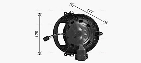 Вентилятор отопителя салона BMW 3F30 4F32 1F20 1F21 AVA AVA COOLING BW8611