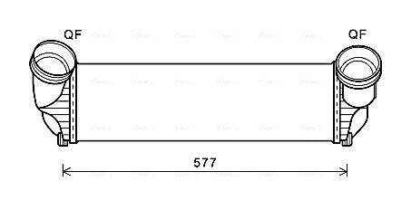Интеркулер AVA AVA COOLING BWA4543