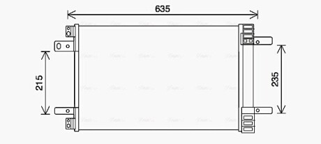Радіатор кодиціонера AVA COOLING CN5311D