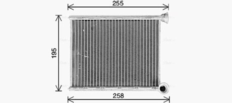 Радиатор отопителя салона PSA C4 II DS4 10> AVA AVA COOLING CN6333