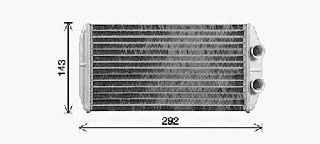 Радіатор пічки AVA COOLING CN6338