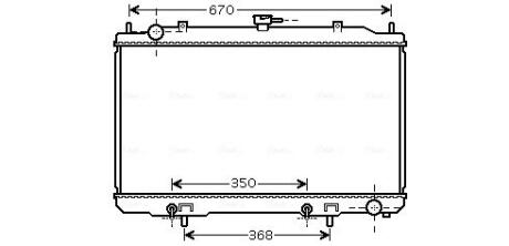 Радіатор, Система охолодження двигуна AVA COOLING DN2320
