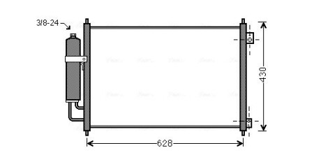 Радиатор кондиционера AVA AVA COOLING DN5328D