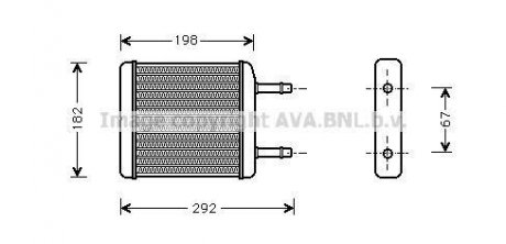 Радиатор отопителя салона Daewoo Matiz 98> AVA AVA COOLING DW6024