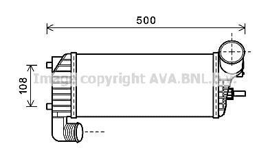 Охолоджувач наддувального повітря AVA COOLING FD4574