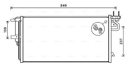 Радіатор кодиціонера AVA COOLING FD5617D