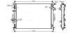 Радіатор, Система охолодження двигуна AVA COOLING FDA2425 (фото 1)