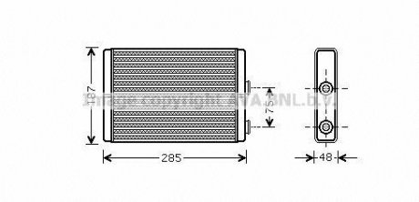 Радиатор отопителя салона AVA AVA COOLING FT6325