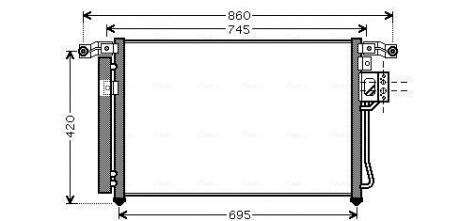 Радіатор кодиціонера AVA COOLING HY5176D