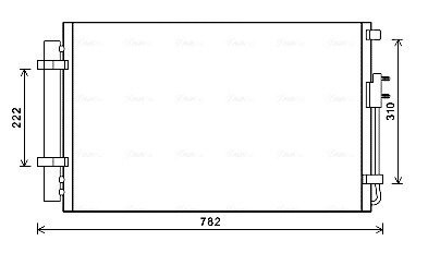 Радіатор кодиціонера AVA COOLING HY5344D (фото 1)