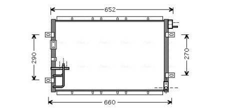 Радіатор кодиціонера AVA COOLING KA5030