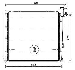 Радіатор, Система охолодження двигуна AVA COOLING KAA2272