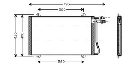 Радіатор кодиціонера AVA COOLING MS5219