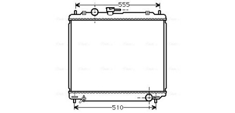 Радіатор, Система охолодження двигуна AVA COOLING MT2109