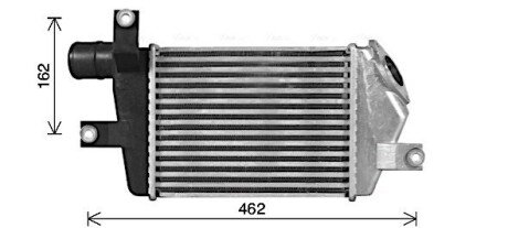 Інтеркулер Mitsubishi L200 (06-), Pajero Sport II (08-) AVA AVA COOLING MT4283