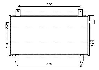 Радіатор кондиціонера Mitsubishi Outlander III 13> AVA AVA COOLING MT5252D