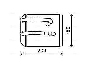 Радиатор отопителя салона Mitsubishi L200 (96-07) AVA AVA COOLING MT6260