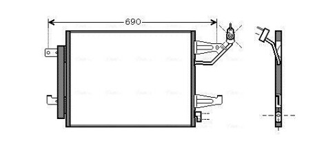 Радиатор кондиционера AVA AVA COOLING MTA5177D