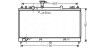 Радіатор охолодження двигуна Mazda 6 (02-07) 1,8i 2,0i 2,3i 6MT AVA AVA COOLING MZ2224 (фото 1)