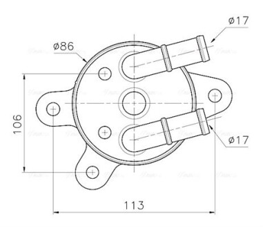 Радиатор масляный АКПП Mazda CX5 (12-) 2.0i AVA COOLING MZ3301