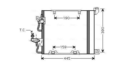 Радиатор кондиционера AVA COOLING OL5368D (фото 1)