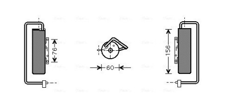 Осушувач кондиціонера Opel Vectra C 02>08 AVA AVA COOLING OLD335