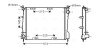 Радіатор охолодження двигуна Renault Clio (05-14), Modus (04-13) AVA AVA COOLING RT2371 (фото 1)