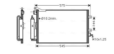 Радіатор кодиціонера AVA COOLING RT5417D